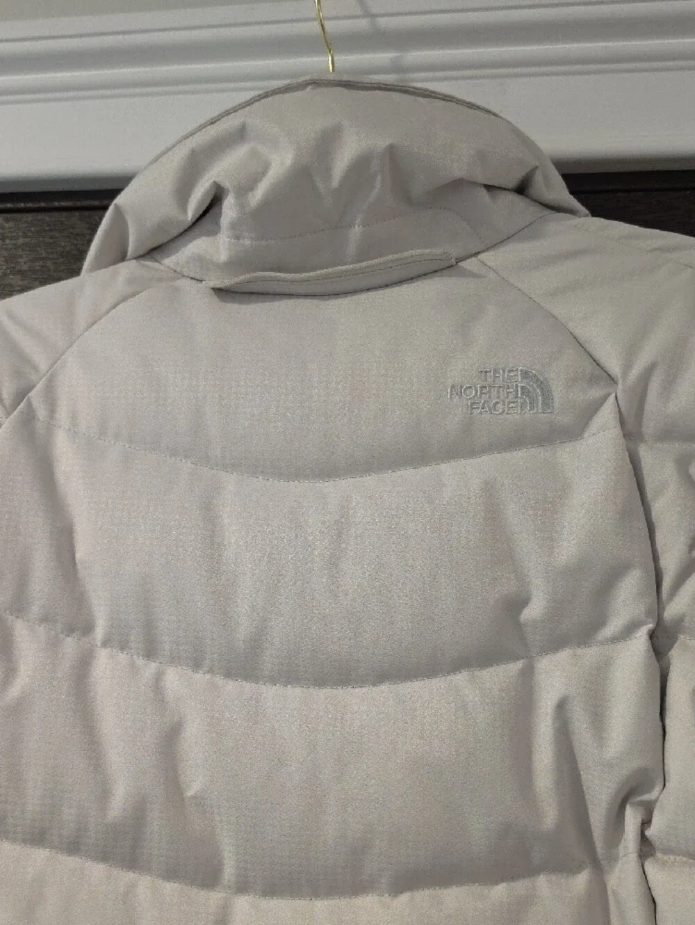 The North Face Women's Light Beige Quilted Puffer Jacket